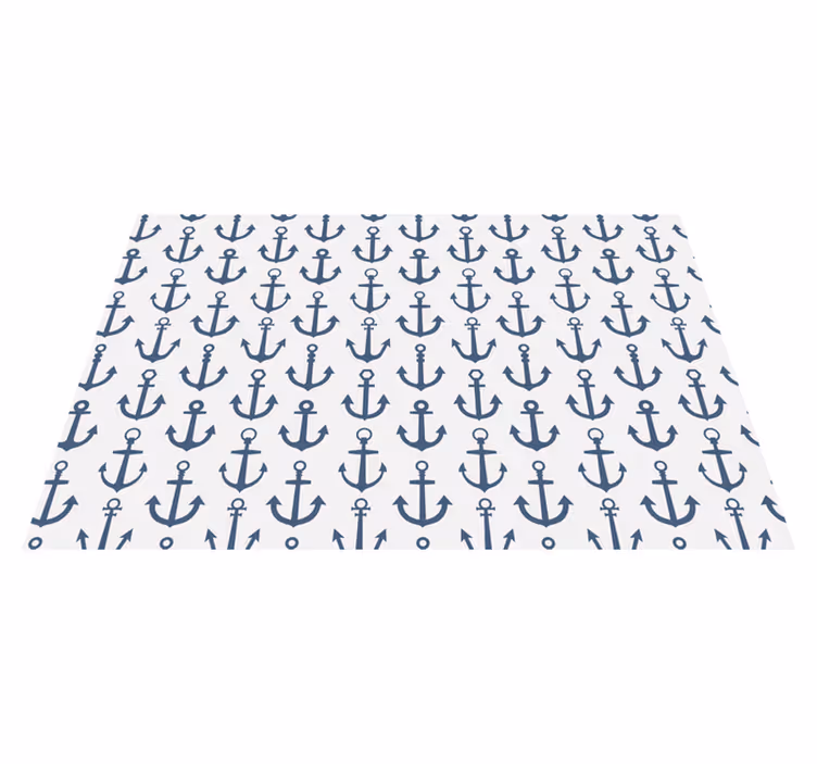 Nautiskt ankartema Vinylmatta badrum - Tenstickers