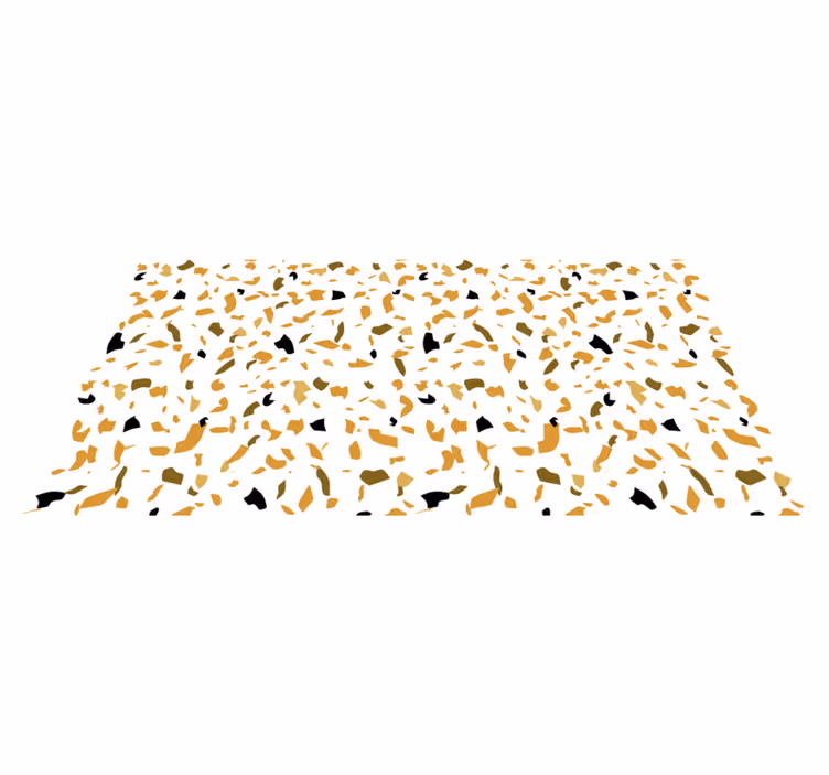 Vit och brun terrazzo Vinylmatta textur - Tenstickers