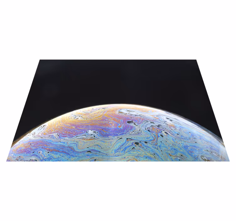 Kosmisk färgsfär Vinylmatta Vardagsrum - Tenstickers