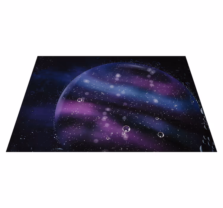 Kosmisk bubbelillusion Vinylmatta Stjärnor - Tenstickers