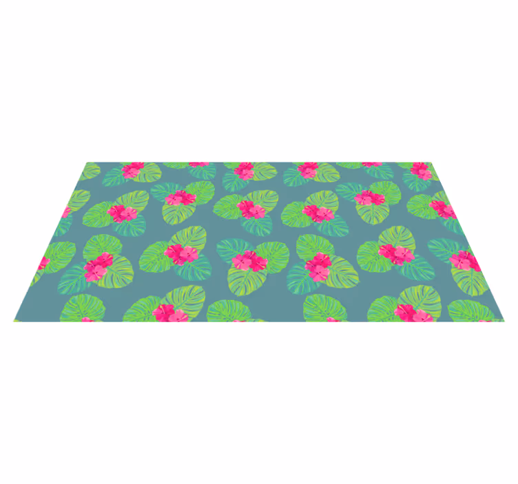 Exotiska blomsterarrangemang Vinylmatta blommor och växter - Tenstickers