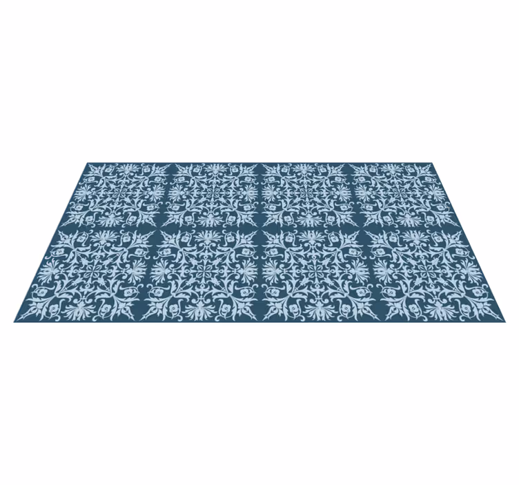 Blommönsterritning Vinylmatta blommor och växter - Tenstickers