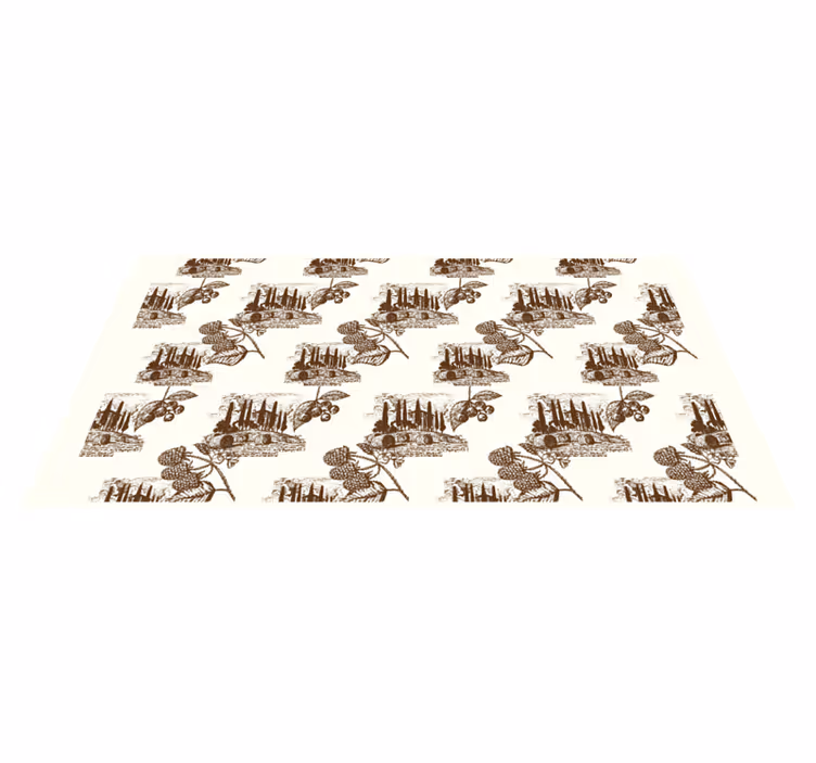 Elegant beige scen Vinylmatta årgång - Tenstickers