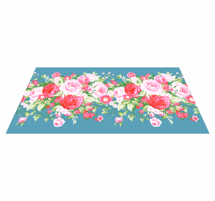 Blommig blossom array Vinylmatta blommor och växter - Tenstickers