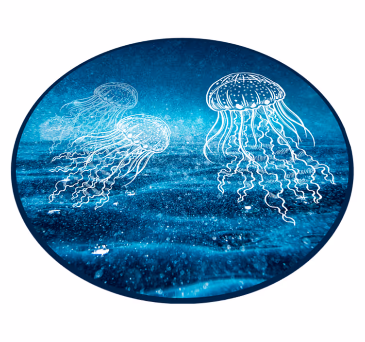 Manet ocean scen Vinylmatta djur - Tenstickers
