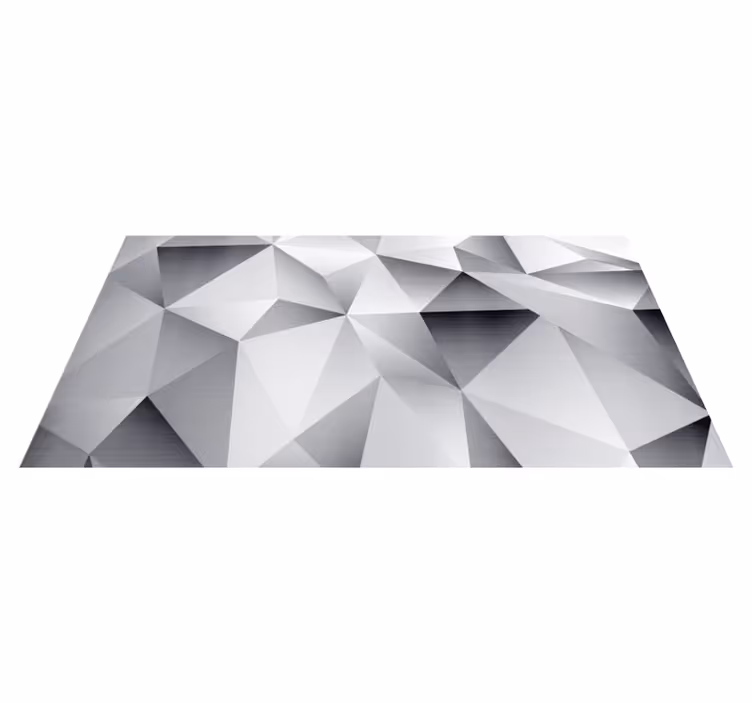 Monokromt geometriskt mönster Vinylmatta geometrisk - Tenstickers