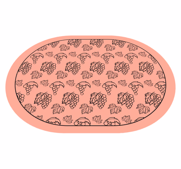 Afrikansk stil rosa druvor design modern matta - Tenstickers
