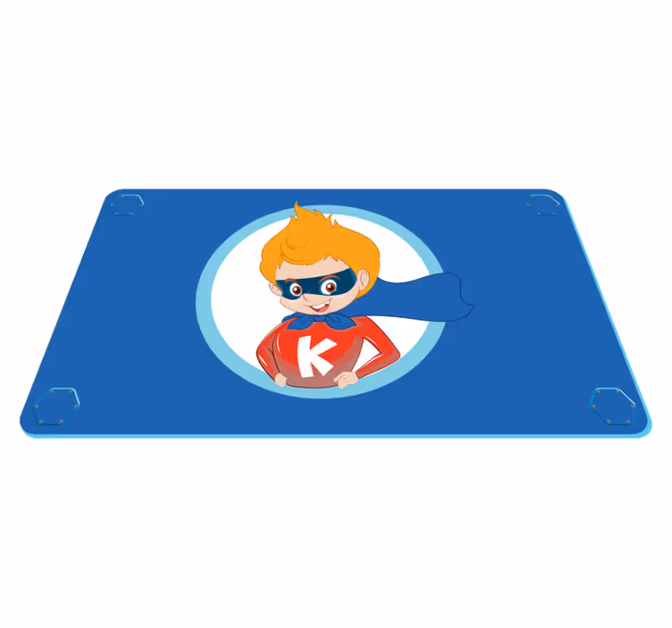 Superhjälte seriefigur Vinylmatta Barn - Tenstickers