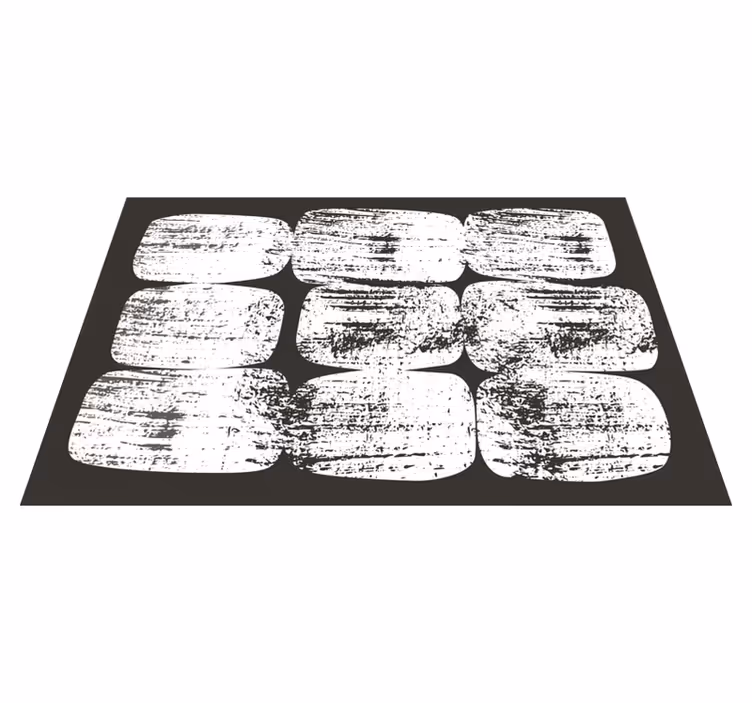 Texturerade monokroma block Vinylmatta Rektangel - Tenstickers