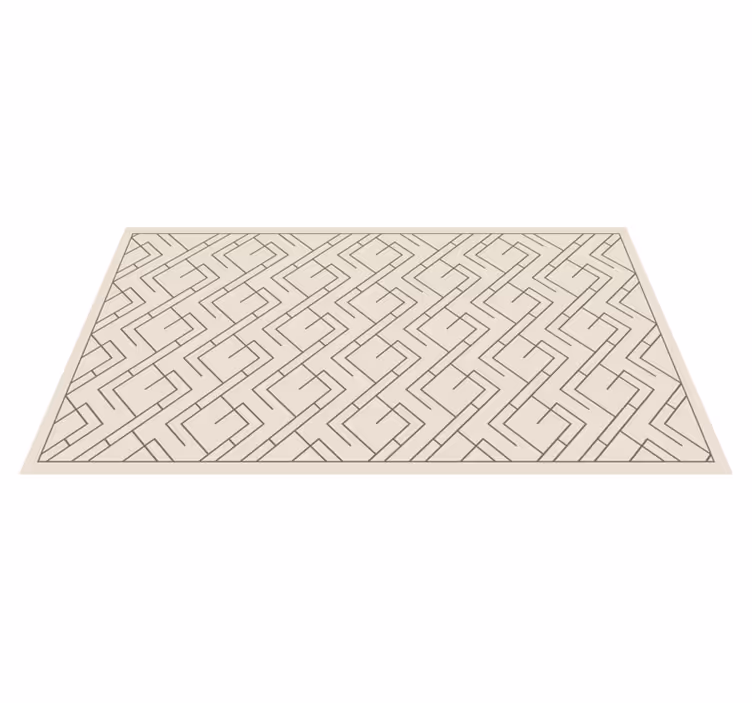 Geometrisk labyrintdesign Vinylmatta geometrisk - Tenstickers