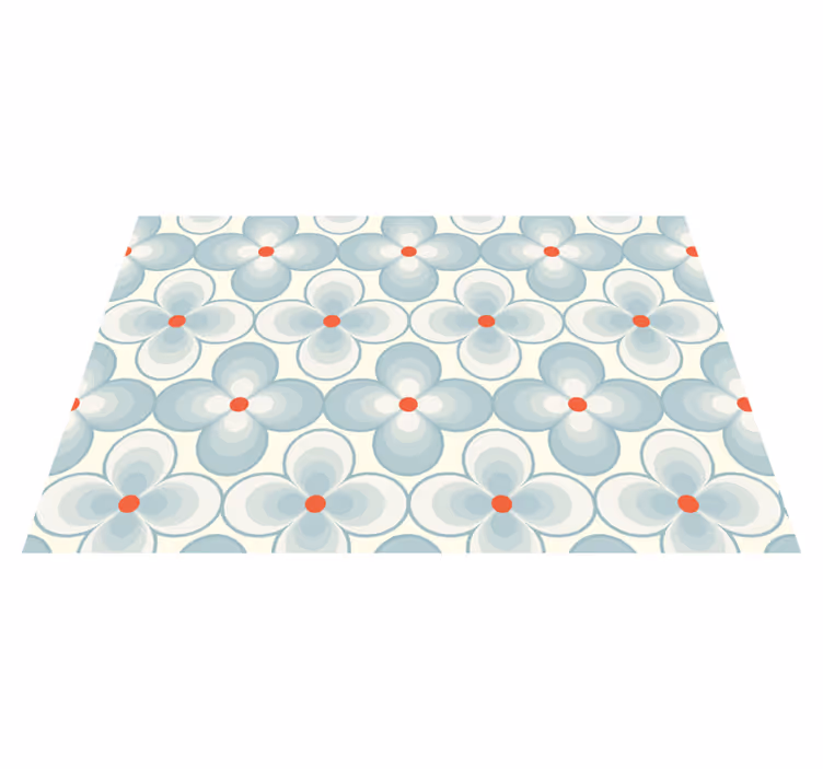 Geometriska blommönster Vinylmatta kakeleffekt - Tenstickers