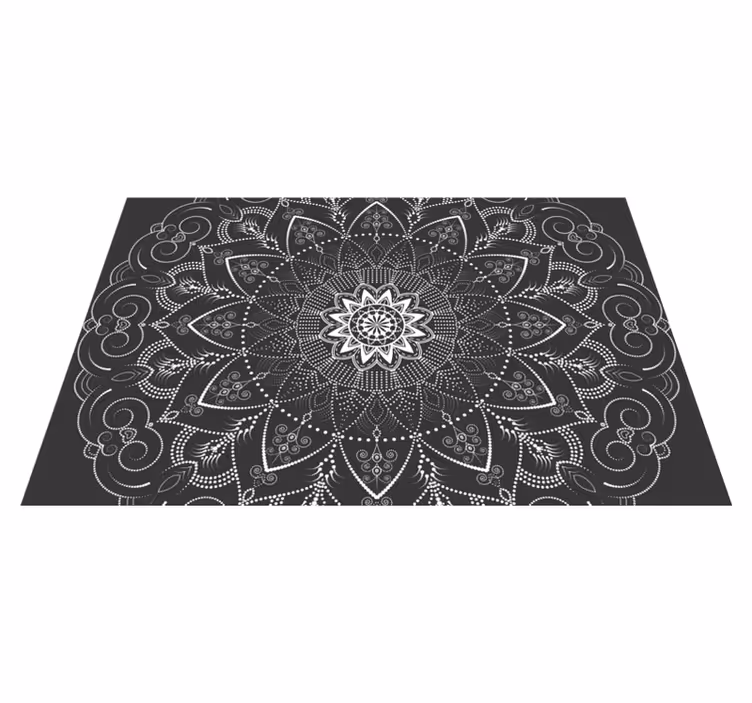 Mandala mönster symmetri Vinylmatta Mandala - Tenstickers