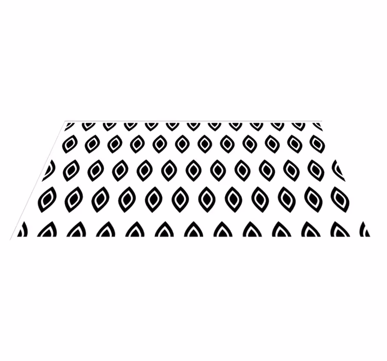 Geometriskt ögonmotiv Vinylmatta modern - Tenstickers