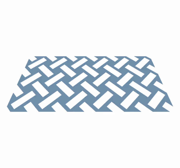 Kontrasterande chevron Vinylmatta geometrisk - Tenstickers