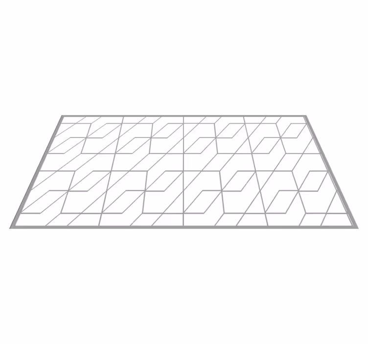 Geometriska sicksackmönster Vinylmatta geometrisk - Tenstickers