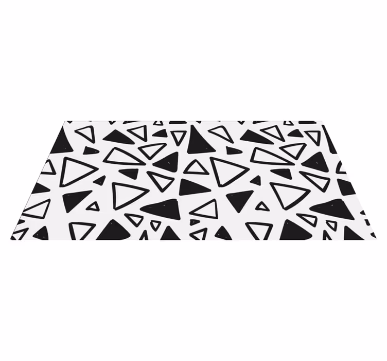 Abstrakt triangulär Vinylmatta geometrisk - Tenstickers