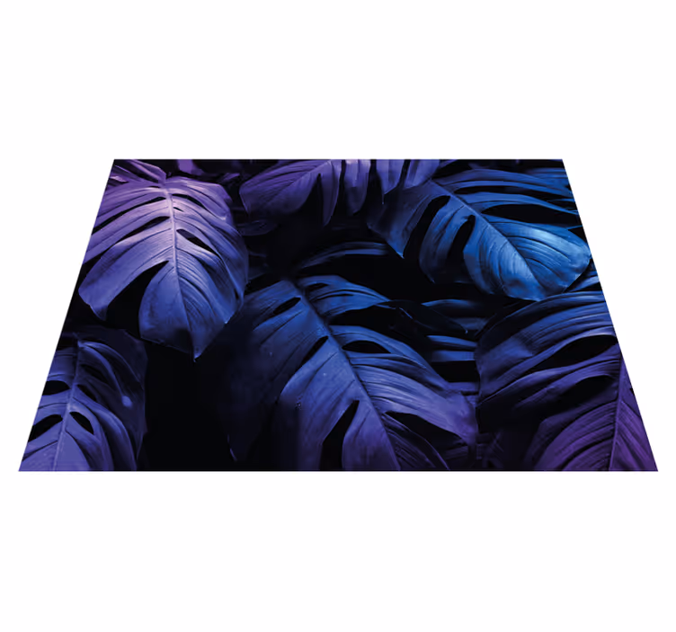 Tropiska löv design Vinylmatta blommor och växter - Tenstickers
