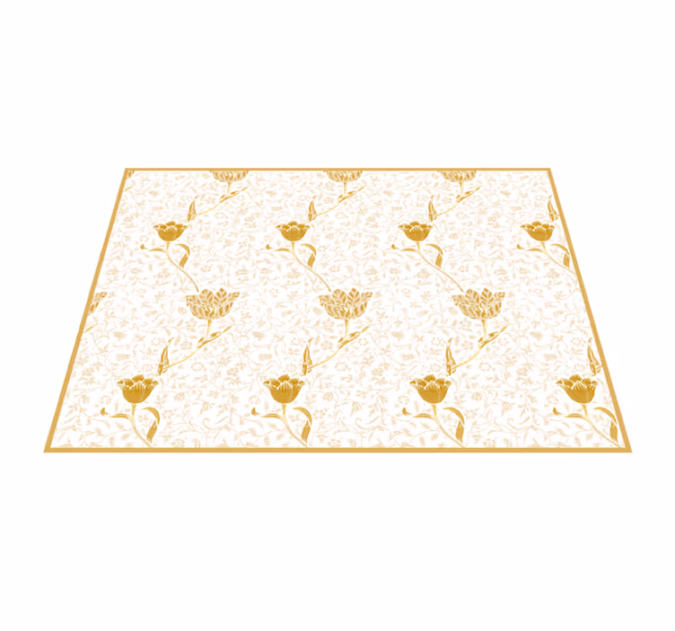 Blommig elegans Vinylmatta blommor och växter - Tenstickers