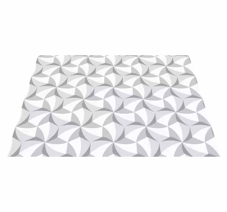 Abstrakt virvelmönster Vinylmatta geometrisk - Tenstickers