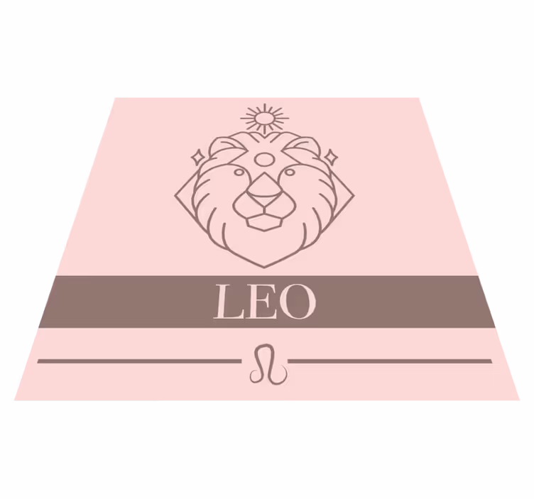 Leo stjärntecken Vinylmatta namn - Tenstickers