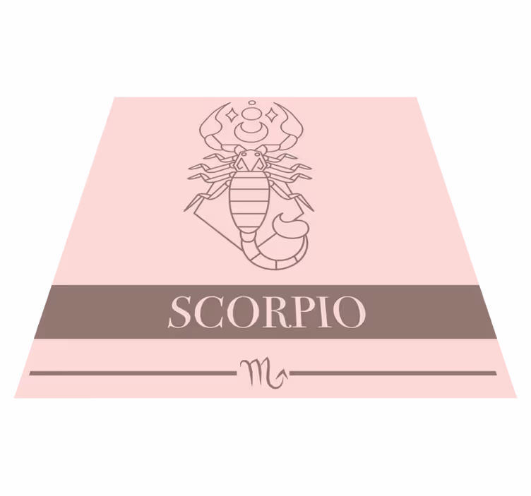 Skorpion zodiaken Vinylmattor med fraser - Tenstickers