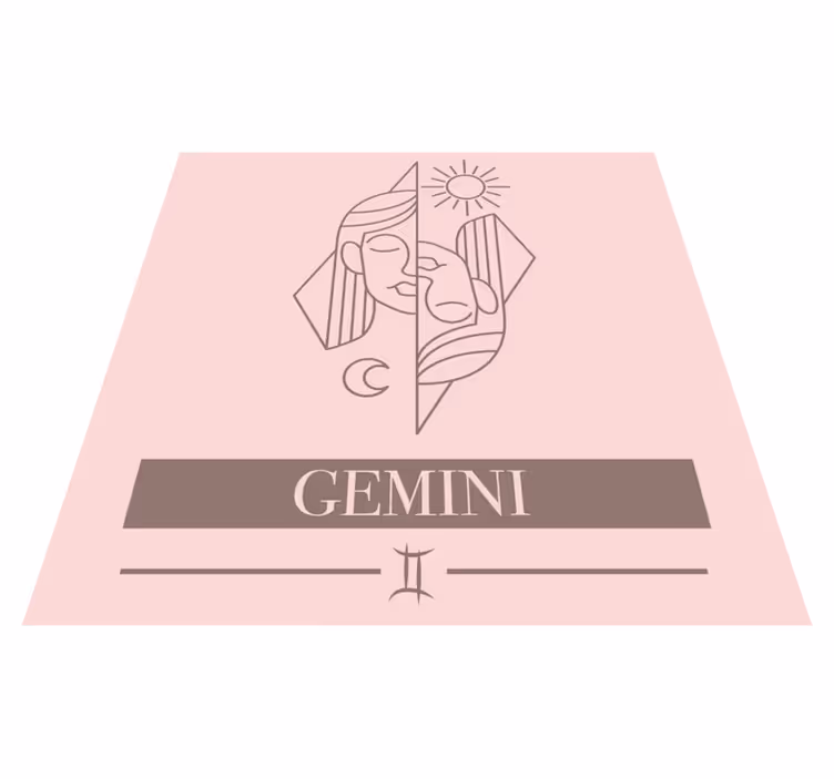 Design med gemini-tema Vinylmattor med fraser - Tenstickers