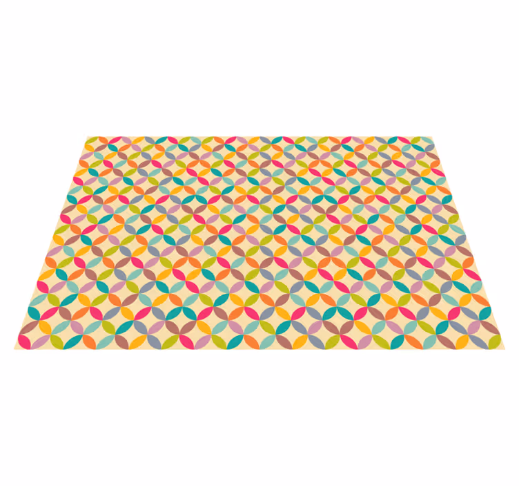 Färgglada geometriska Vinylmatta geometrisk - Tenstickers