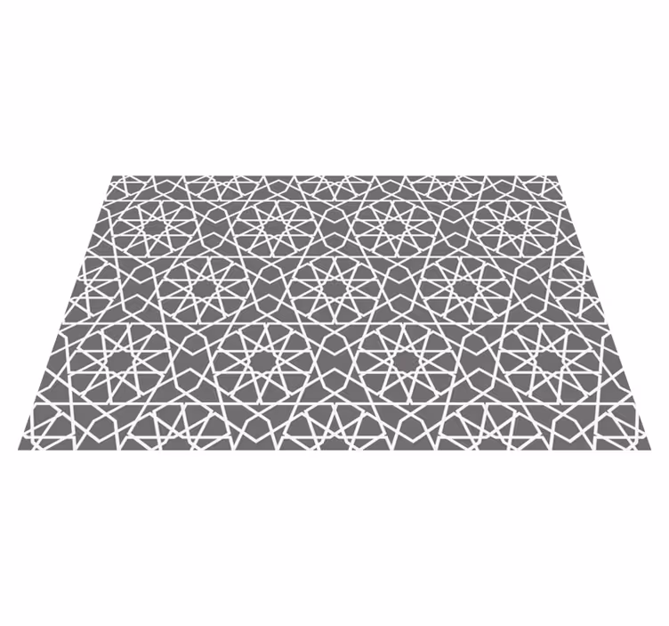 Korsande linjer Vinylmatta geometrisk - Tenstickers