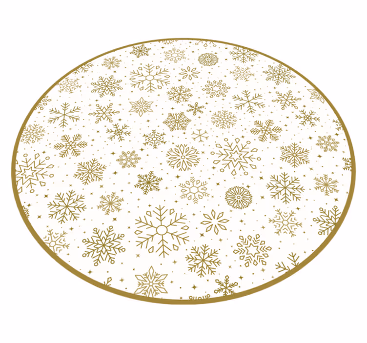 Snöflinga mönster Vinylmatta Jul - Tenstickers