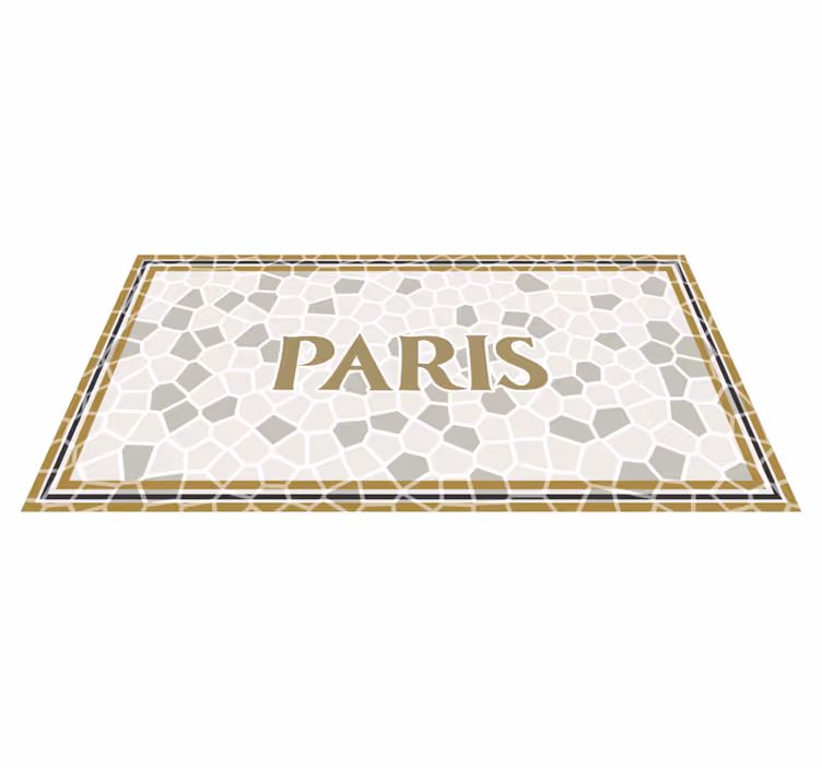 Paris romersk mosaik anpassad matta - Tenstickers