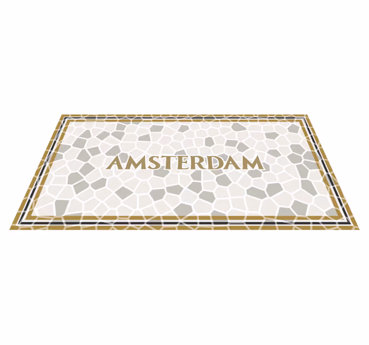 Amsterdam mosaik Vinylmatta Mosaik - Tenstickers