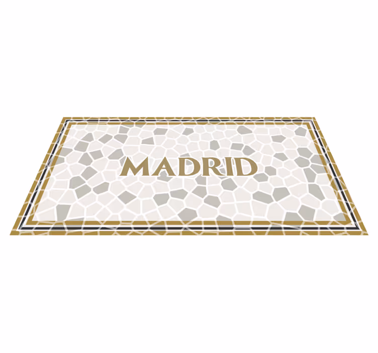 Madrid geometriska mönster Vinylmatta namn - Tenstickers