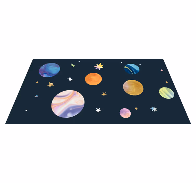 Kosmiska rymden Vinylmatta Stjärnor - Tenstickers