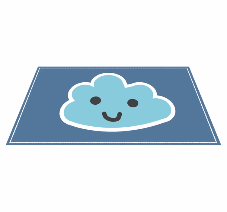 Leende moln design Vinylmatta Barn - Tenstickers