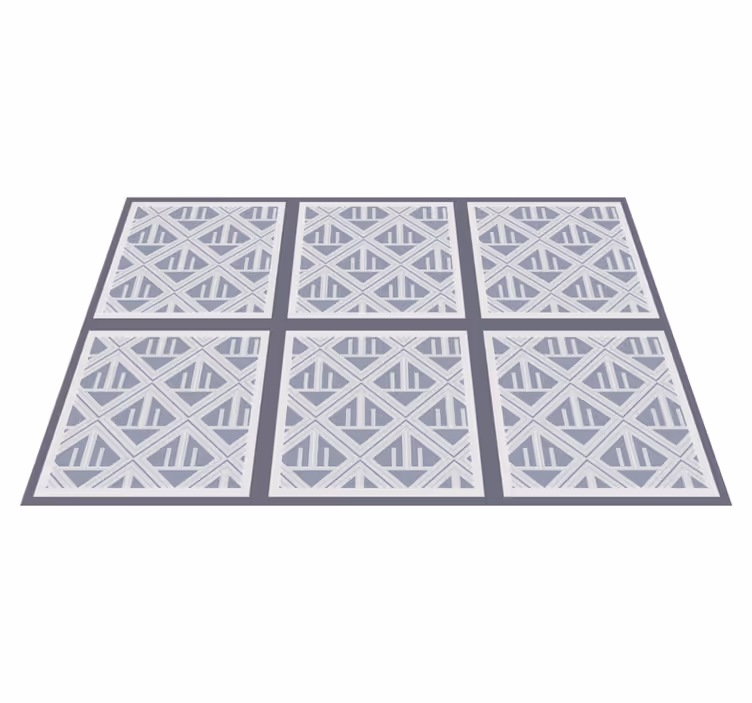 Geometriska mönster array Vinylmatta geometrisk - Tenstickers