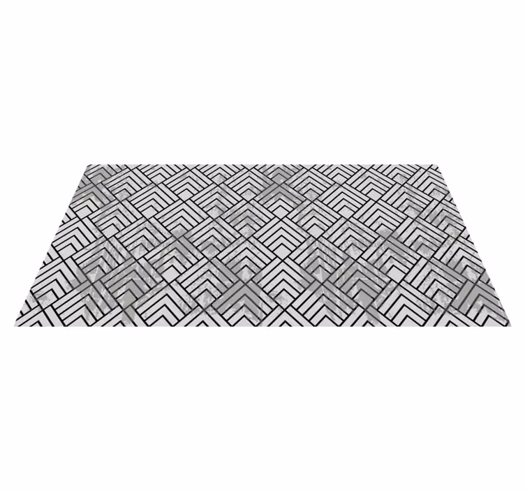 Geometrisk chevron Vinylmatta geometrisk - Tenstickers