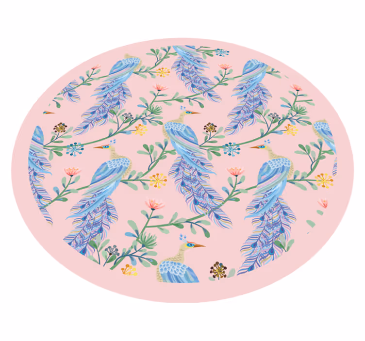Fjäderbeklädda växter Vinylmatta blommor och växter - Tenstickers