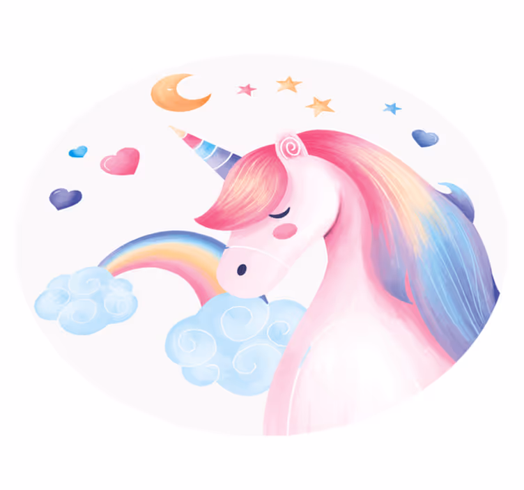 Enhörningsfantasi Andra Vinylmattor - Tenstickers