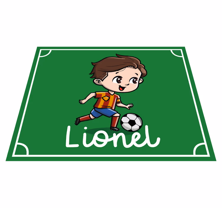 Anpassningsbar fotboll Vinylmatta namn - Tenstickers