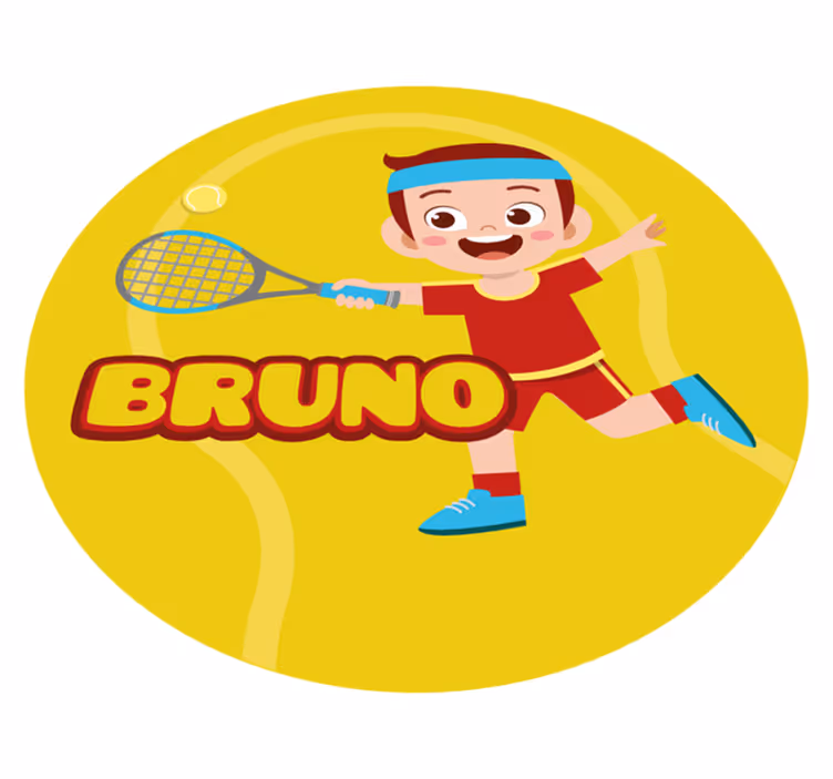Personliga sporter Vinylmatta namn - Tenstickers