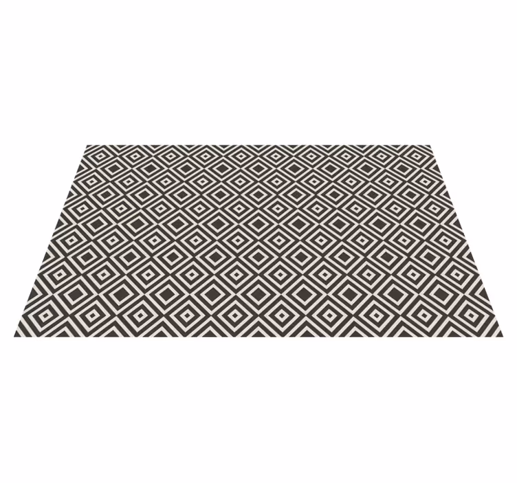 Diamantmönstrat motiv Vinylmatta geometrisk - Tenstickers