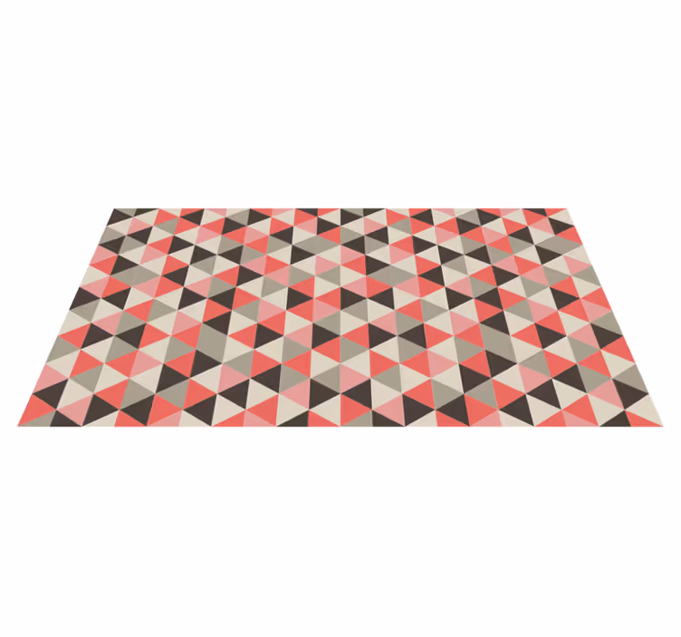 Kubistisk triangulär array Vinylmatta geometrisk - Tenstickers