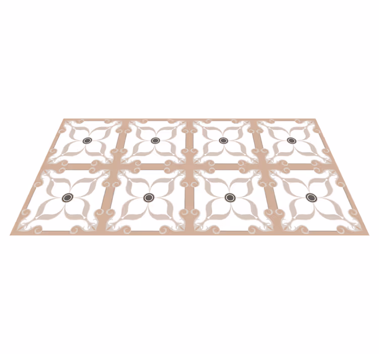 Elegant symmetri Vinylmatta kakeleffekt - Tenstickers