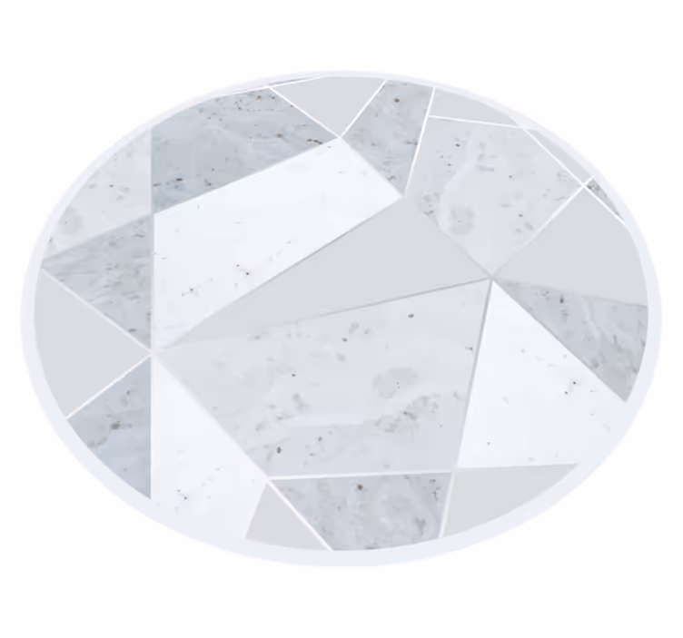 Vinylmatta i marmor geometrisk - Tenstickers