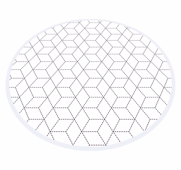 Vinylmatta geometrisk hexagonal mönster - Tenstickers