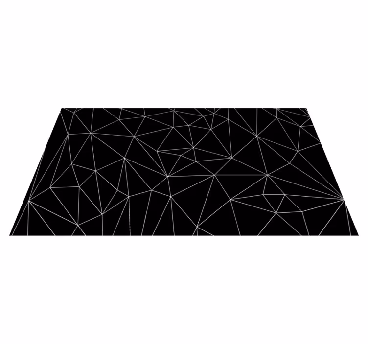 Trianglar med vita linjer geometriska mattor - Tenstickers