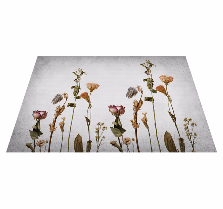 Botaniska bilder Vinylmatta blommor och växter - Tenstickers