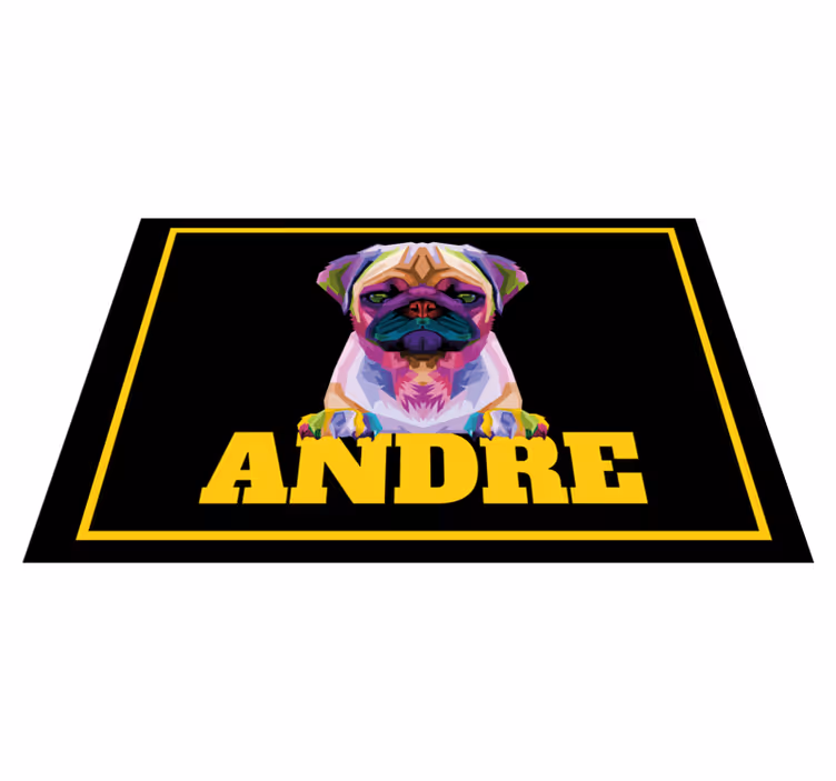Anpassningsbart husdjur Vinylmatta namn - Tenstickers