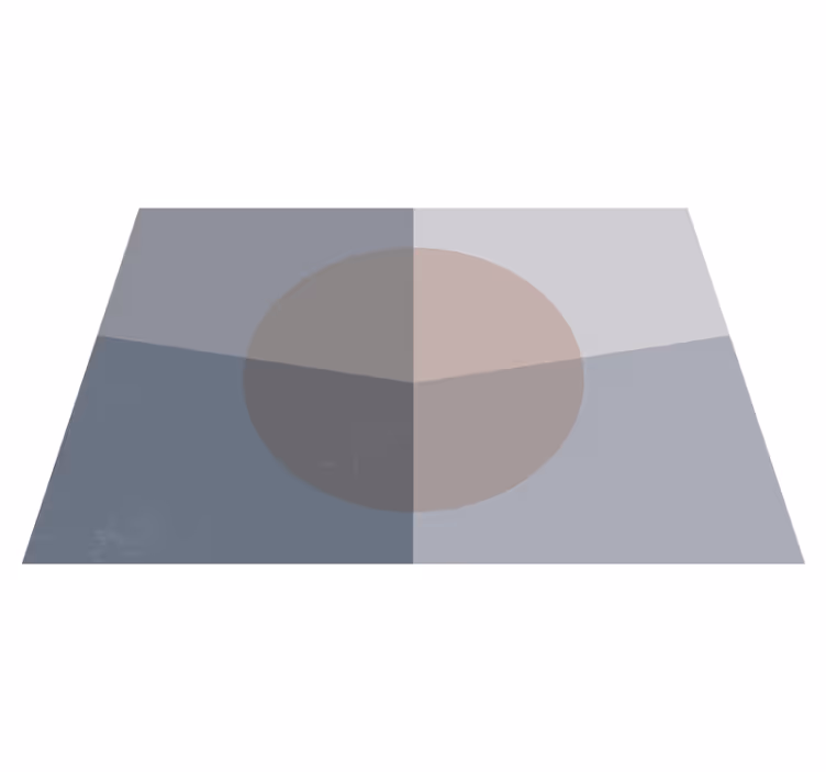 överlappande cirklar Vinylmatta geometrisk - Tenstickers