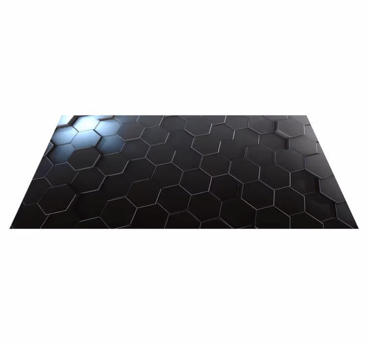 Sexkantig gradient Vinylmatta geometrisk - Tenstickers